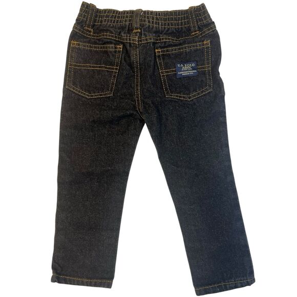 U.S. Polo Assn. Toddler Jeans 2T Black Denim Straight Pants Classic Kidswear - Picture 2 of 9